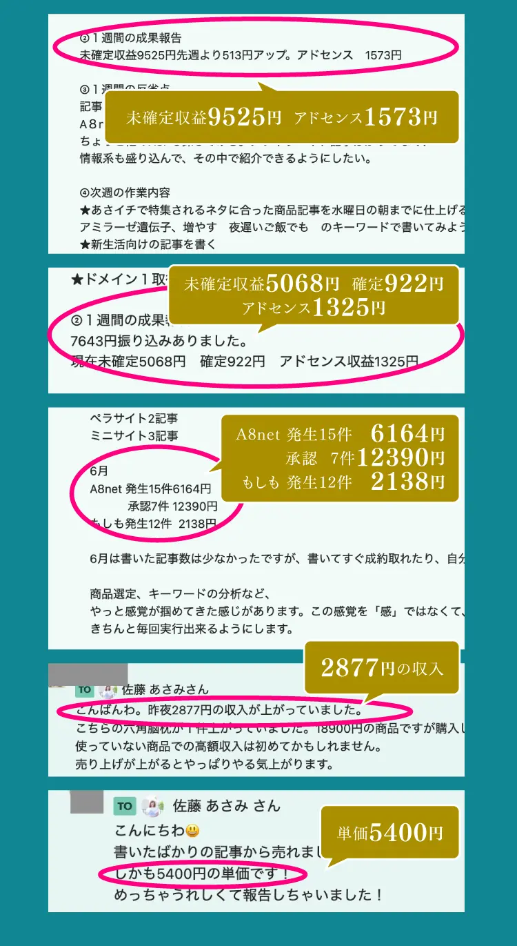ブログ収益のご報告(つづき) 続々いただいています